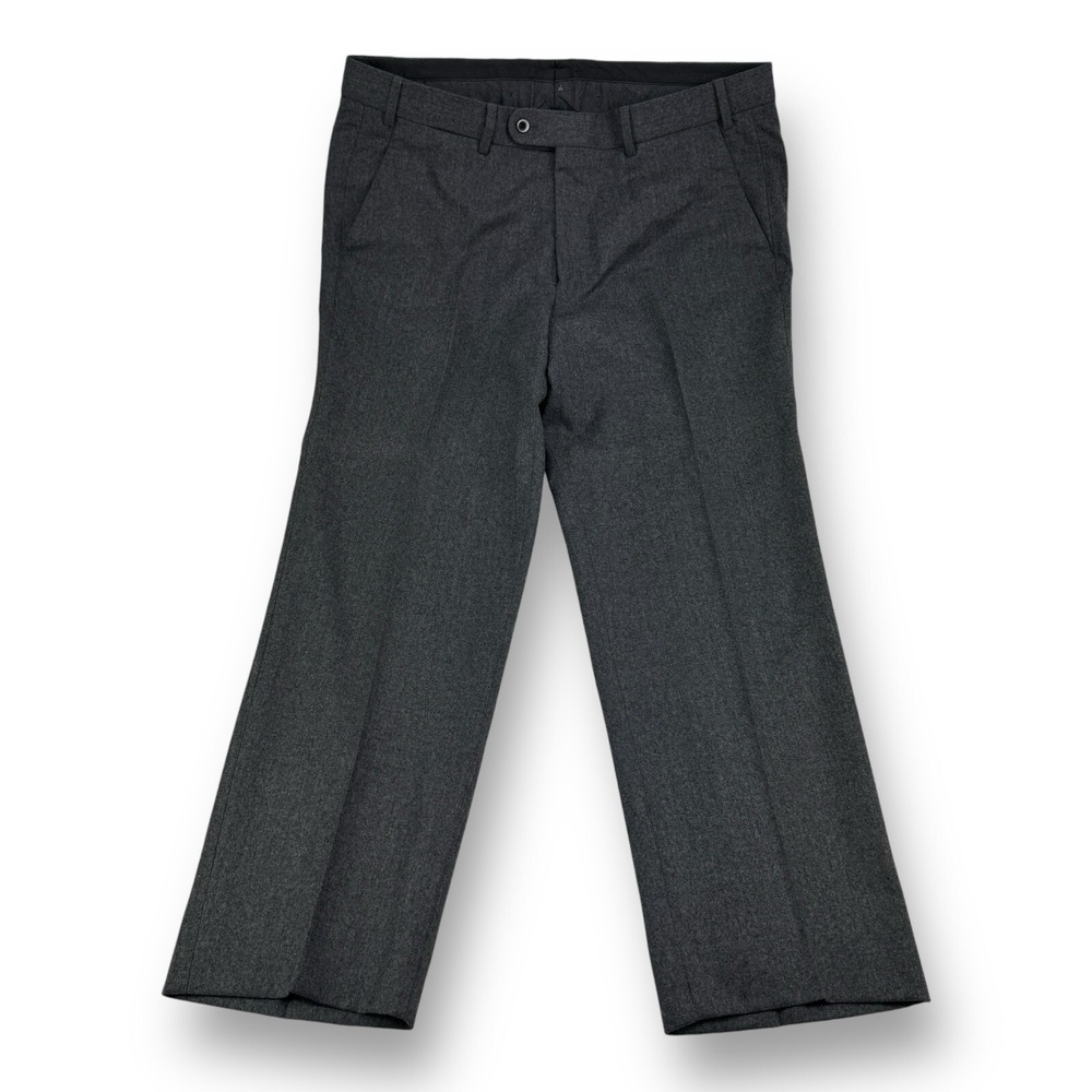 Hiltl Vitale Barberis Super‎ 120 Soft Wool Flat Front Dress Pants 38x30 +2" Hem